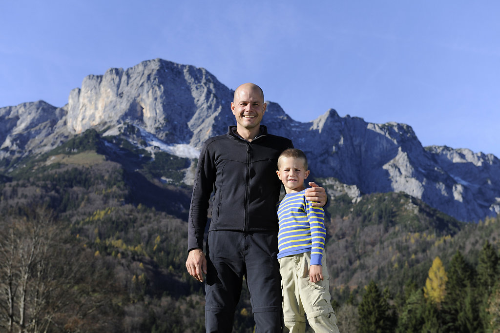 Jörg Romstötter mit Sohn